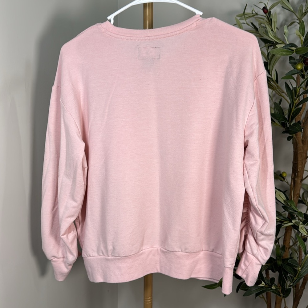 Converse pink sweater lightweight converse star logo on the front size L 12/13yr - Picture 5 of 5